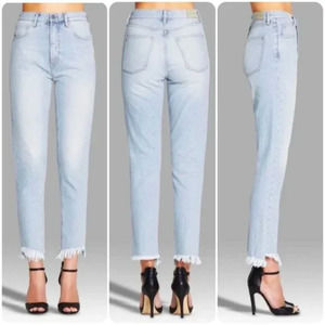 M.I.H Jeans mimi cat bird high rise slim light wash jeans